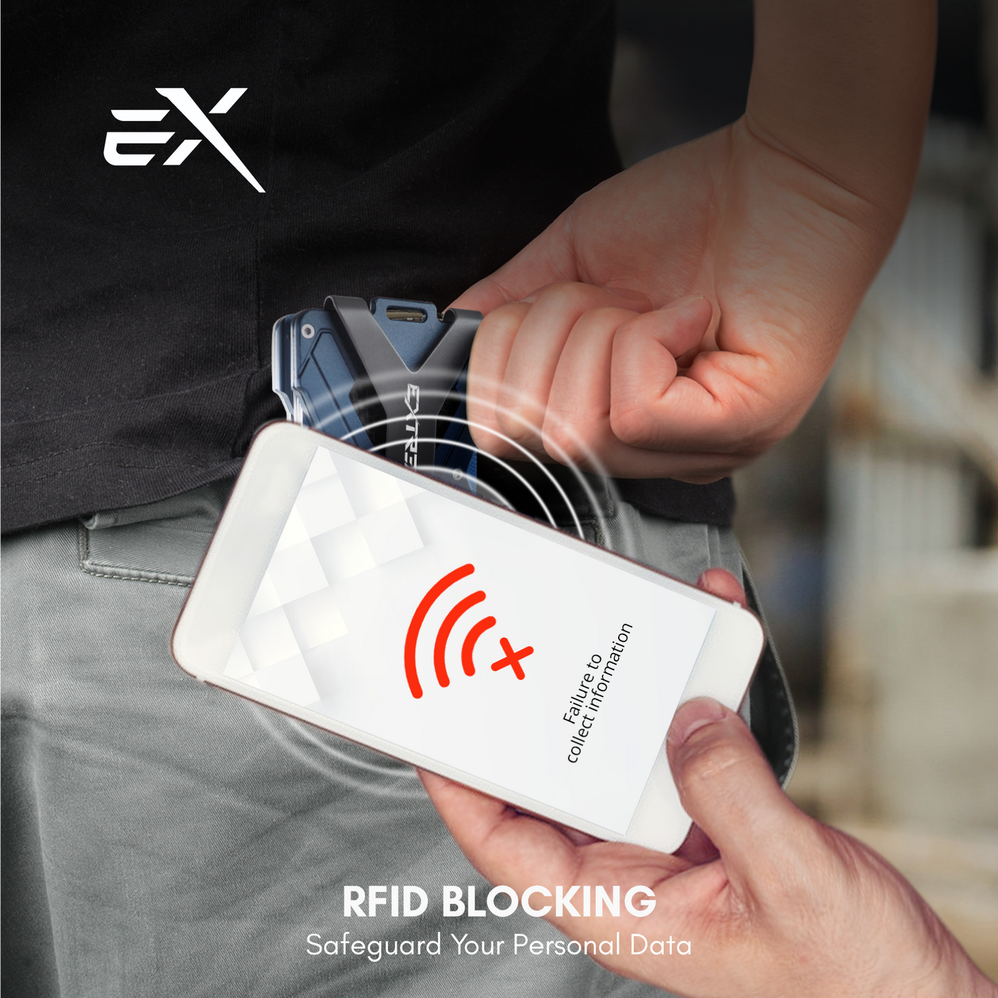 RFID Blocking Carbon Fiber X Wallet