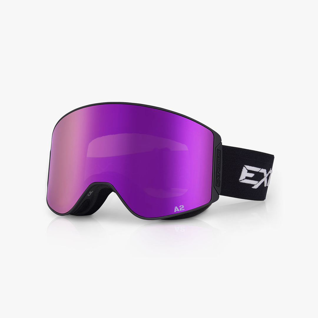 purple goggles Extremus Cornice Ski Goggles with Wide-View Quick-Change Lens